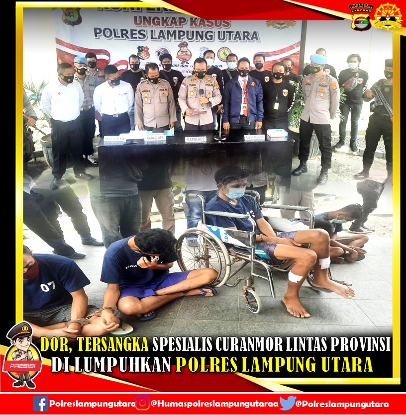 Tekab 308 Polres Lampung Utara Lumpuhkan Spesialis Curanmor Lintas ...