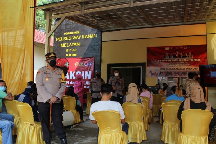 26062021_Polres Way Kanan Gelar Vaksinasi Massal