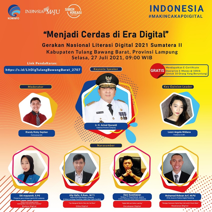 Webinar Literasi Di Tubaba Mengangkat Tema Menjadi Cerdas Di Era ...