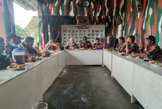 Laskar Merah Putih Macab Lampung Timur selalu eksis diberbagai kegiatan, akan tetapi Terkendala Pandemi Covid 19