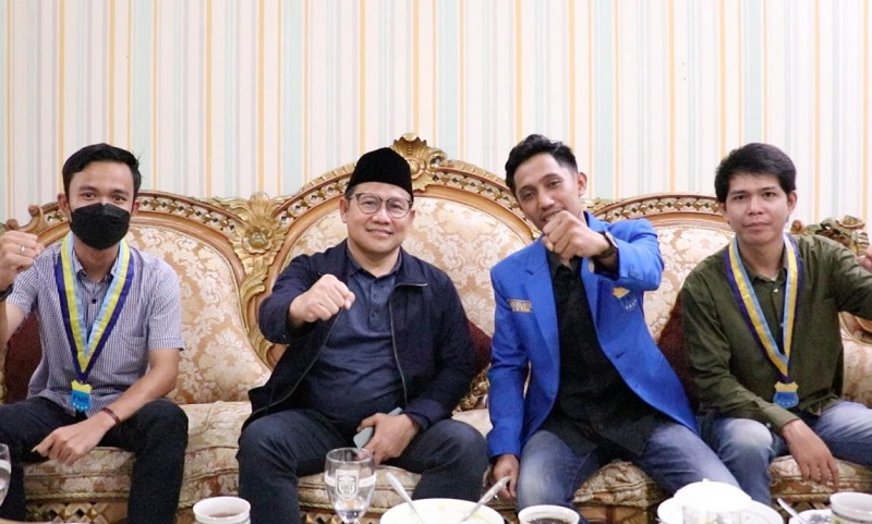 cak imin bersama anggota PMII Lampung